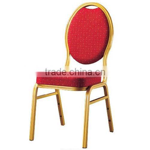 Rental hotel golden banquet dining stacking chair YC602