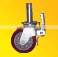 Rubber, PU, PP, PVC (with brake )scaffolding caster wheel