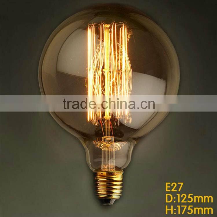Hot Selling 60W E27 Edison Style Light Bulbs 110V G125 Vintage Bulb Light