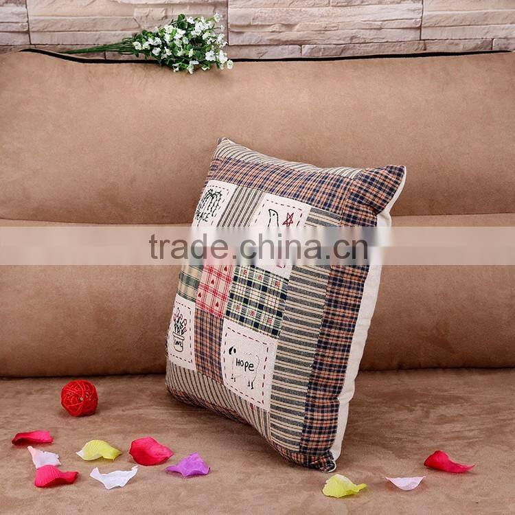 Personality Cartoon Embroidered Cushion Cover Sofa Chair Head Pillow