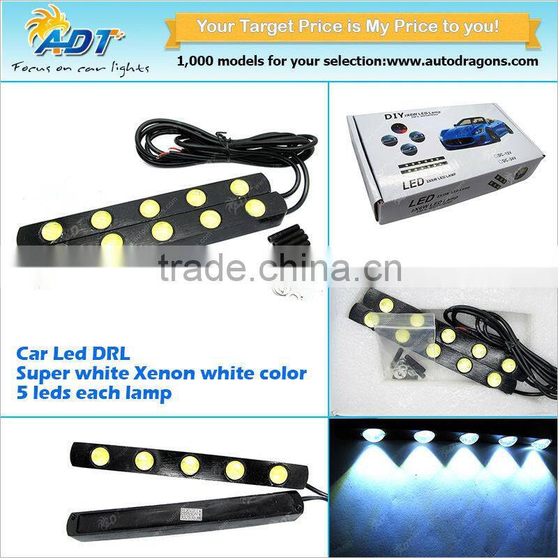 4*1.5W DRL LED Strobe Flash Eagle Eye Daytime Running Lights Backup Light