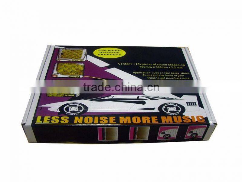 Natural skin self adhesion close cell structure foam rubber car noise insulation material