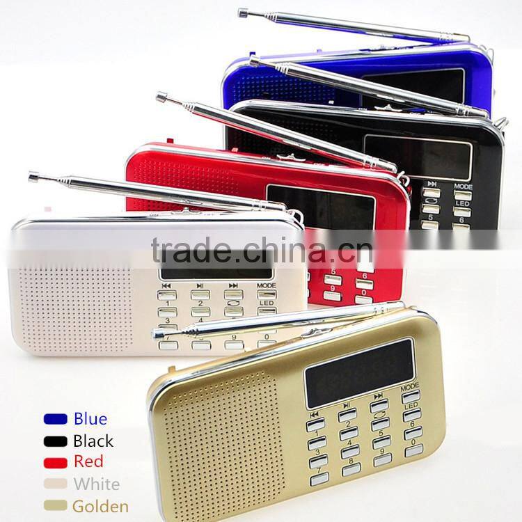 New arrived speaker 2015 portable usb player mini am fm radio