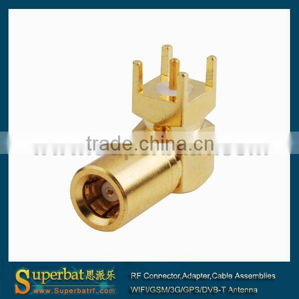 SMB female crimp RF connector for RG174 cable