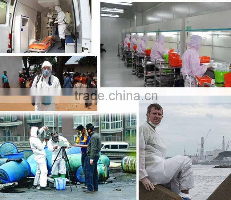 Disposable industrial coverall for paint