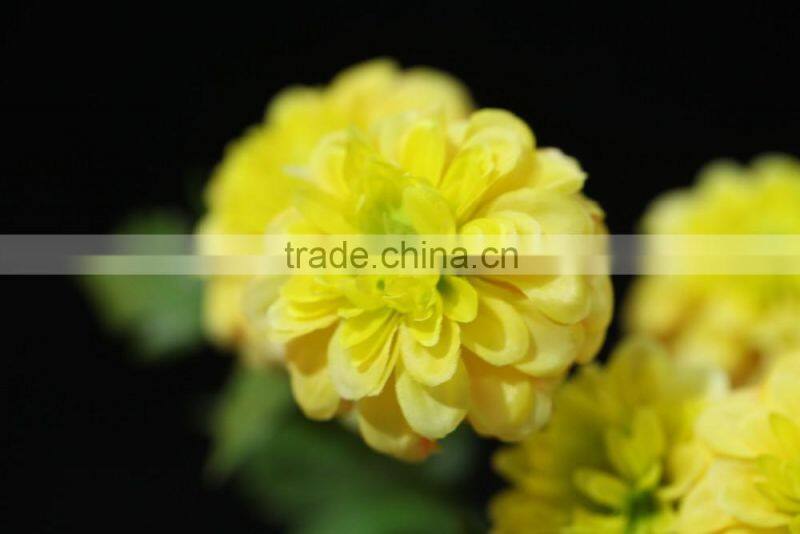 High quality artificial silk flowers bouquets for interior decoration with five head