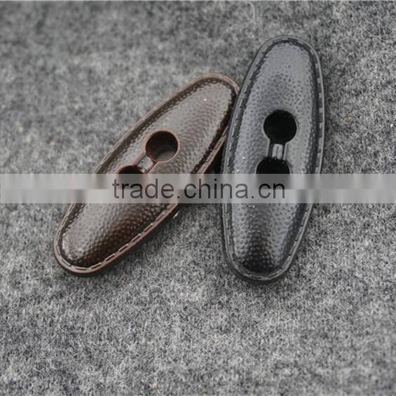 OVAL ACRYL 2-HOLES TOGGLE BUTTON FOR GARMENT ACCESSORIES