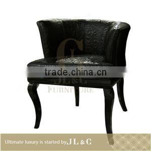 JS01-24 four seats sofa with solid wood real leather in living room from JL&C luxury furniture new design (China supplier)
