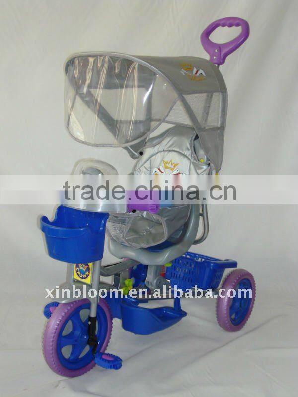 yellow baby tricycle