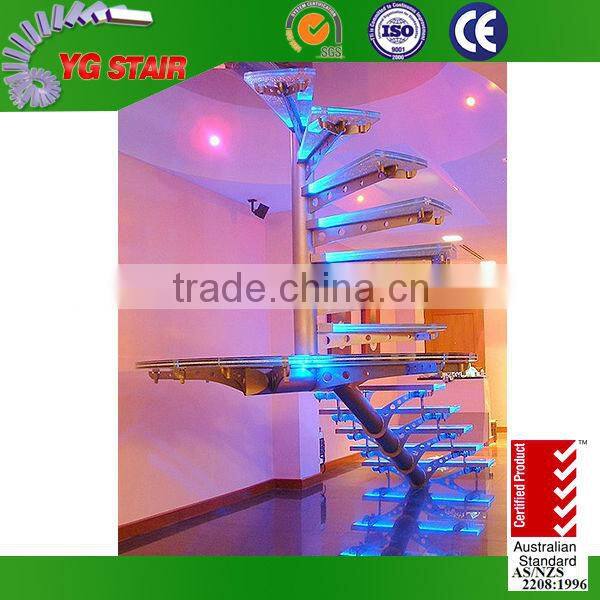 China Led Lighting Glass Stairs Supplier