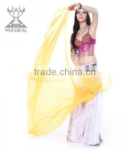 Belly Dance Veil, Belly Dance Performance Silk Veil, Belly Dance Performance Accessory (S27)