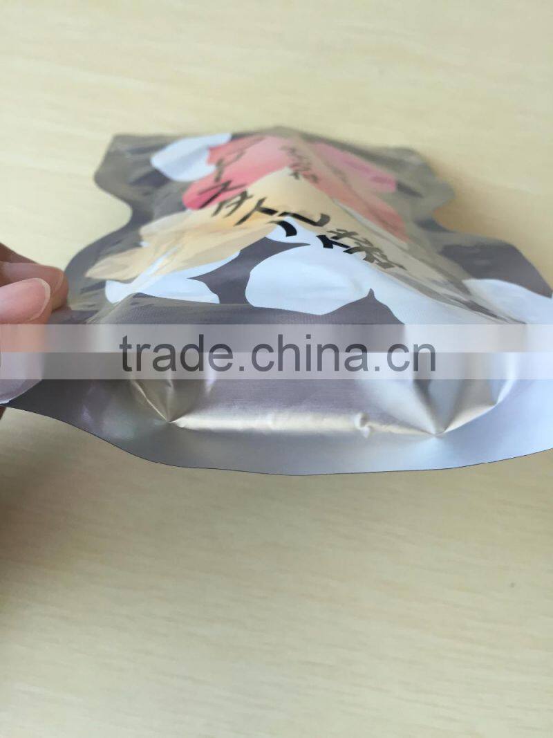 Special Shape Stand Up Plastic Bag High Quality Nutrition Supplement Bag Packaging