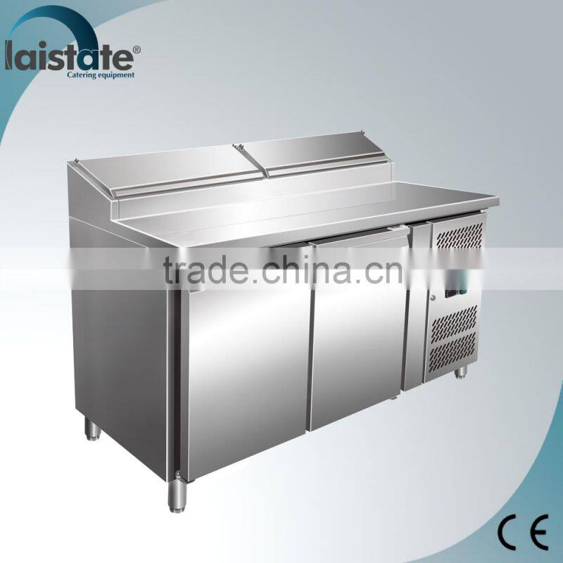 2 Doors Stainless Steel Pizza Preparation Counter