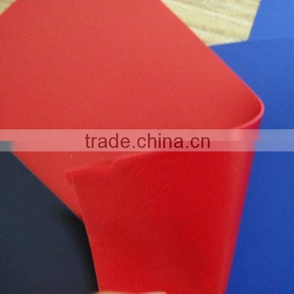 PVC leather 100% polyester fabric for book bonding surface usage