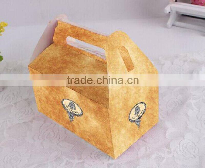 Custom wholesale vintage cake paper box high quality small packaging box