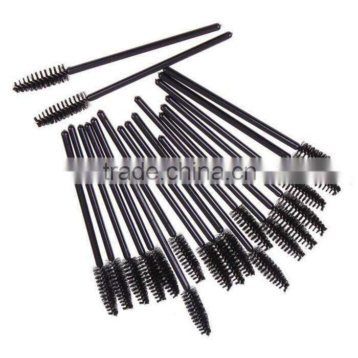 Disposable Eyelash Extension Brush Plastic Mascara Wands with Black Stick