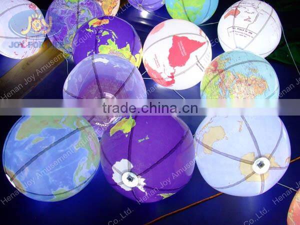 Gorgeous flashing parth decoration earth design led light balloons