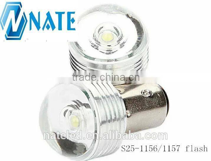 Newest product S25 1156/1157 car flashing led brake light