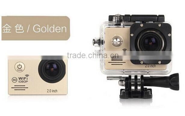 High Resolution Waterproof full hd 1080p WIFI sport camera