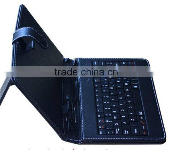 leather case with keyboard for 7 inch tablet pc