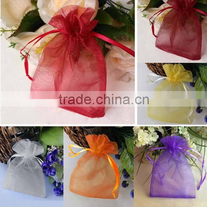 In Stock Mixed Color Wedding Favour Wholesale Gift Organza Bags Pouch
