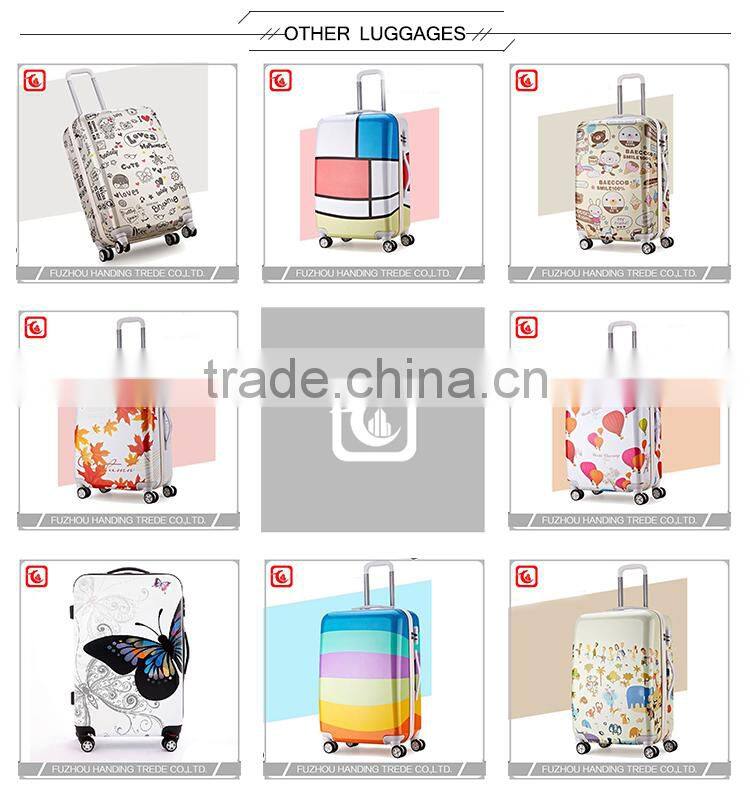 new colorful ABS PC polka dot luggage for little girl