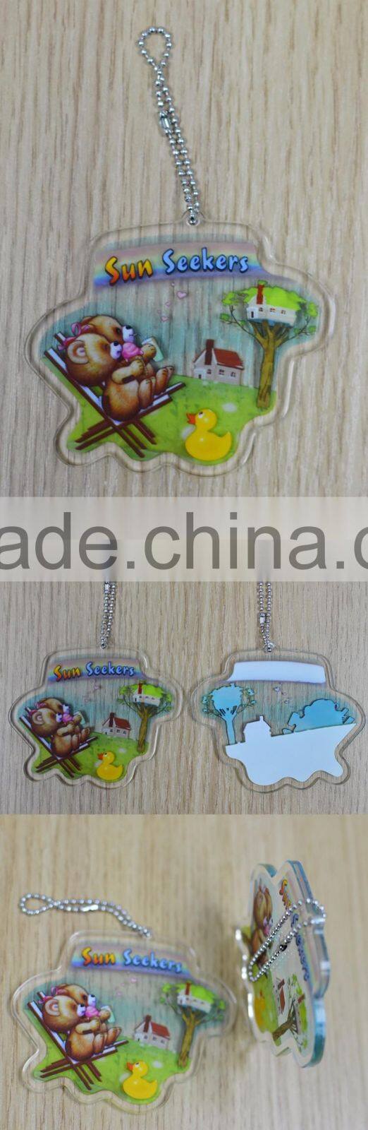 Populer Keychain, Fashion Crystal Turtle acrylic Keychain