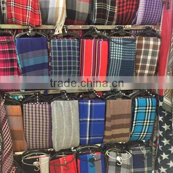 wholesale good price tartan yellow pure 100% cashmere scarf, cashmere shawl