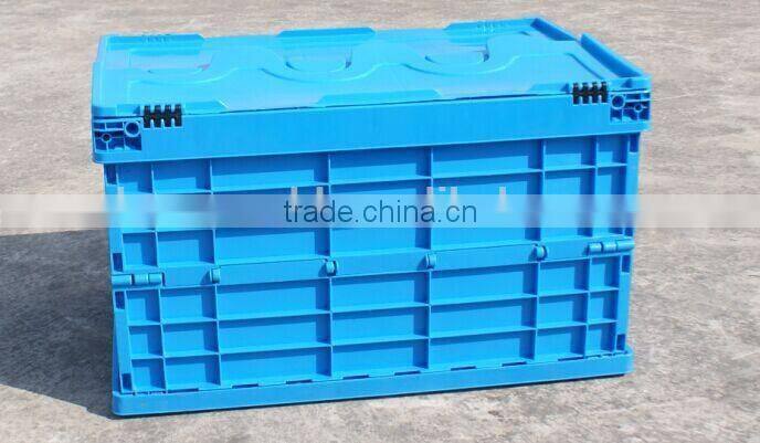 Taizhou Plastic Foldable Close Collapsing Container,Sale Folding Food Crate,Folding Container With Lid