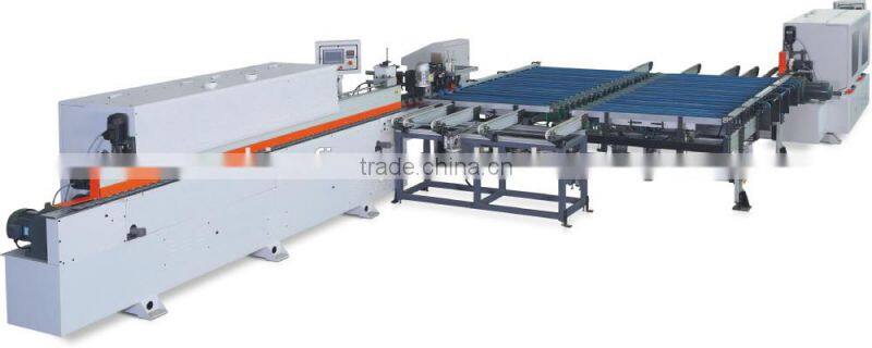 Two single-end edge banding ligature