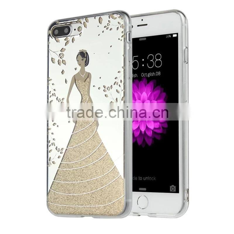 New products 2016 for iPhone 7 back cover, for iPhone 7 7 plus bling bling glitter tpu case cover skin