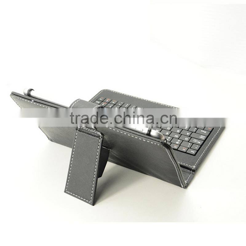 universal drop proof leather tablet pc case cover for android tablet for samsung galaxaxytablet8inch with keyboard
