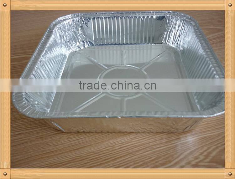 Square Hard Eco-friendly Aluminum Foil Cake Boxes