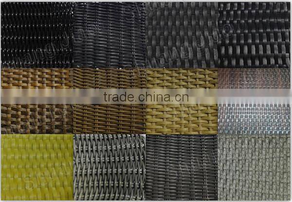 Outdoor garden wicker resin sun lounger