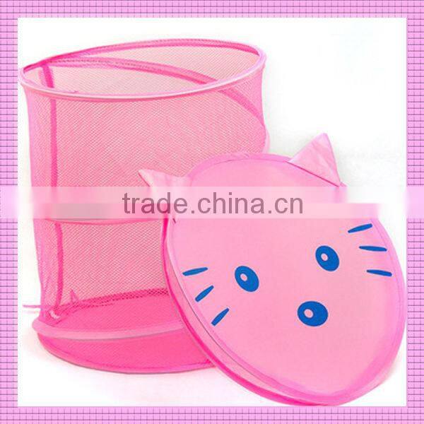 colorful unique net basket folding laundry basket