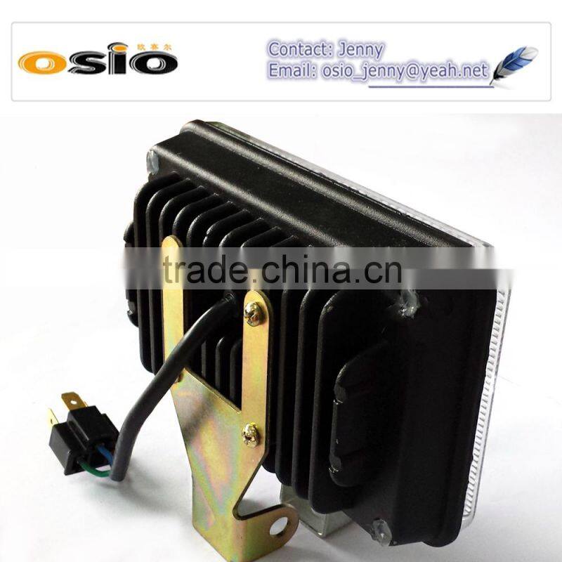 5 inch Square 15LEDs Headlight with lens 8V-36V 45W High Power Auto Lamp LED LIGHT