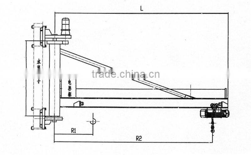360 Degree Rotating Floor Mounted 1 Ton 2 Ton 3 Ton 5 Ton Moving Jib Crane Price