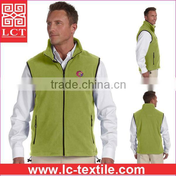 wholesale keep your core warm Navy Blue Heated Fleece Vest with custom embroidery(LCTU0040)