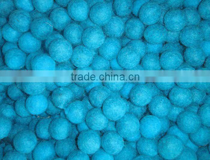 Felt Ball with Glass beads decorations