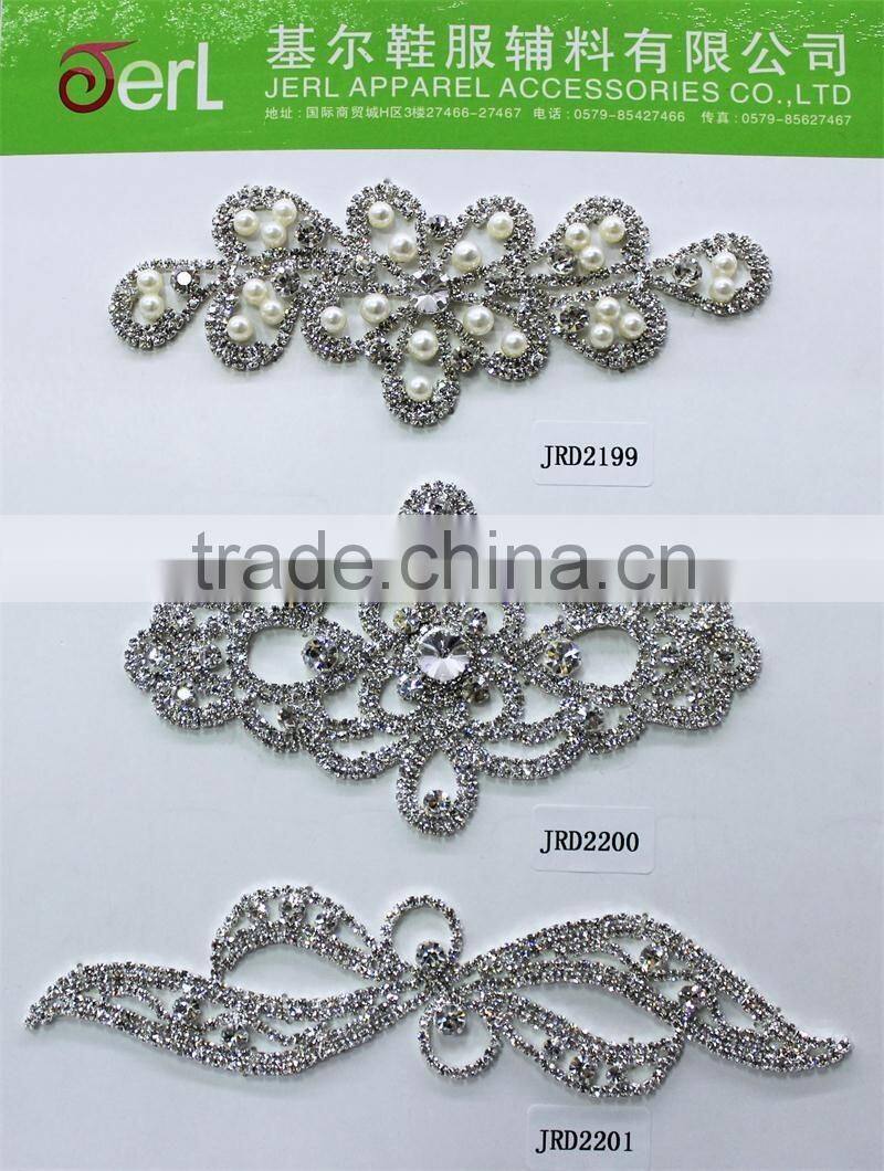 rhinestone bridal lace trimming for garment accessories