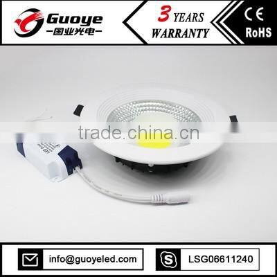 hight lumen 15W led down light fixtures with 15W COB lamp