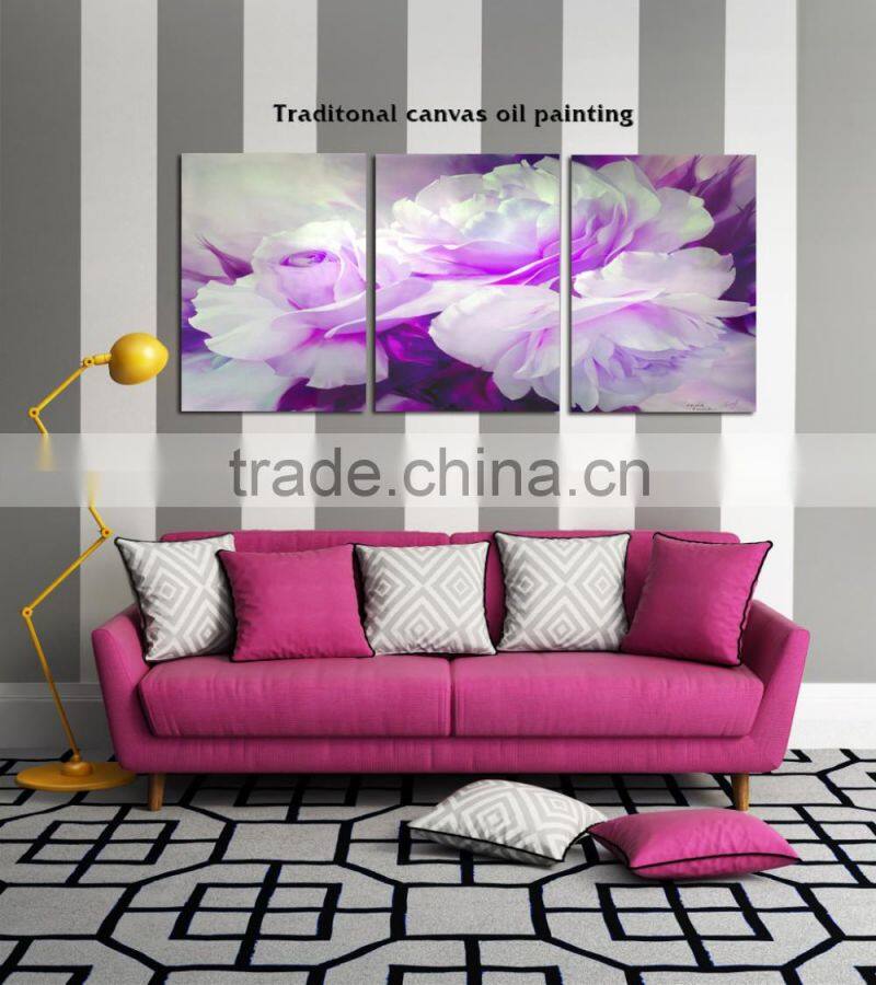wholesale dropshipping flowers in a basket oil painting crystal artwork for home docor