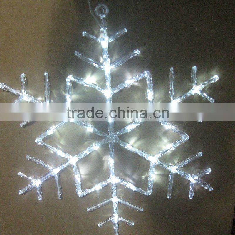 led rope light Snowflake/christmas snoflake/outdoor lighted snowflakes