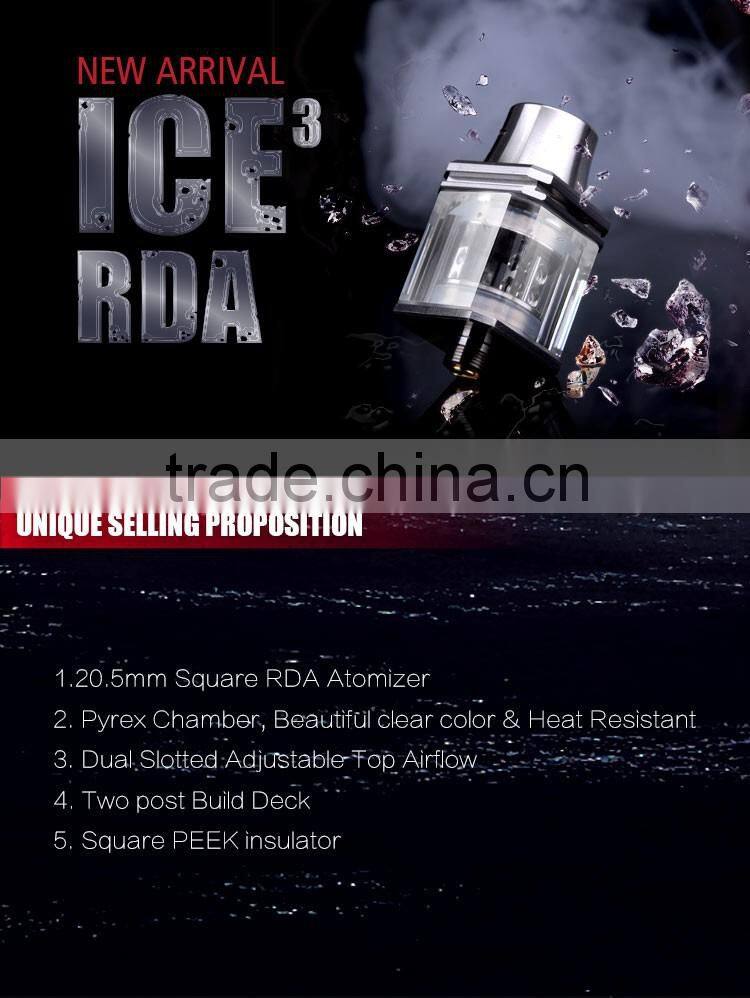 2016 Newest Product Wotofo Ice 3 RDA Atomizer , Wotofo Ice Cubed RDA Tank , Wotofo Ice3 with Best Price
