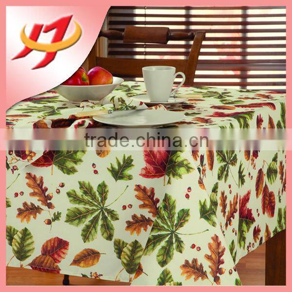 Polyester waterproof printed bamboo fabric for tablecloth
