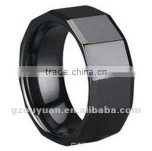 engraved Ceramic ring for young men and women