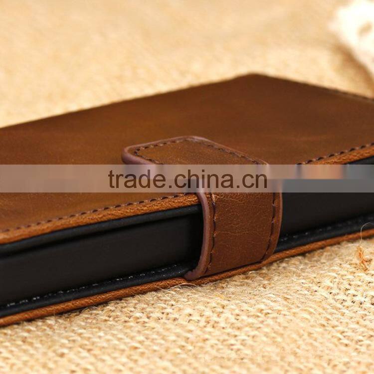 2015 Napov High Quality Competitive Price Leather Flip Case for HTC One M8