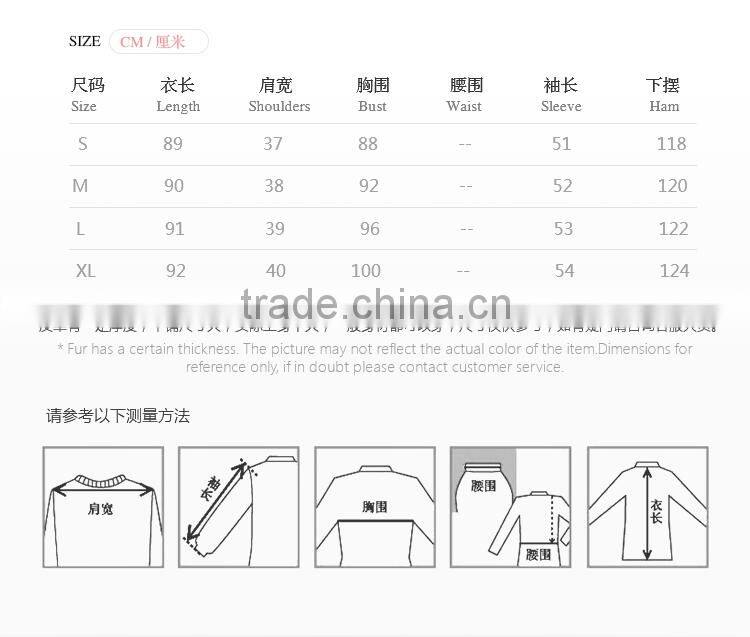 Famous Brand design simple black female mink fur coat for women