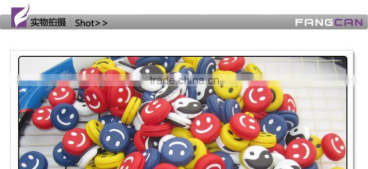 Fangcan silicagel dampeners for racket, cute countenance vibration dampeners for Tennis/ Squash racket