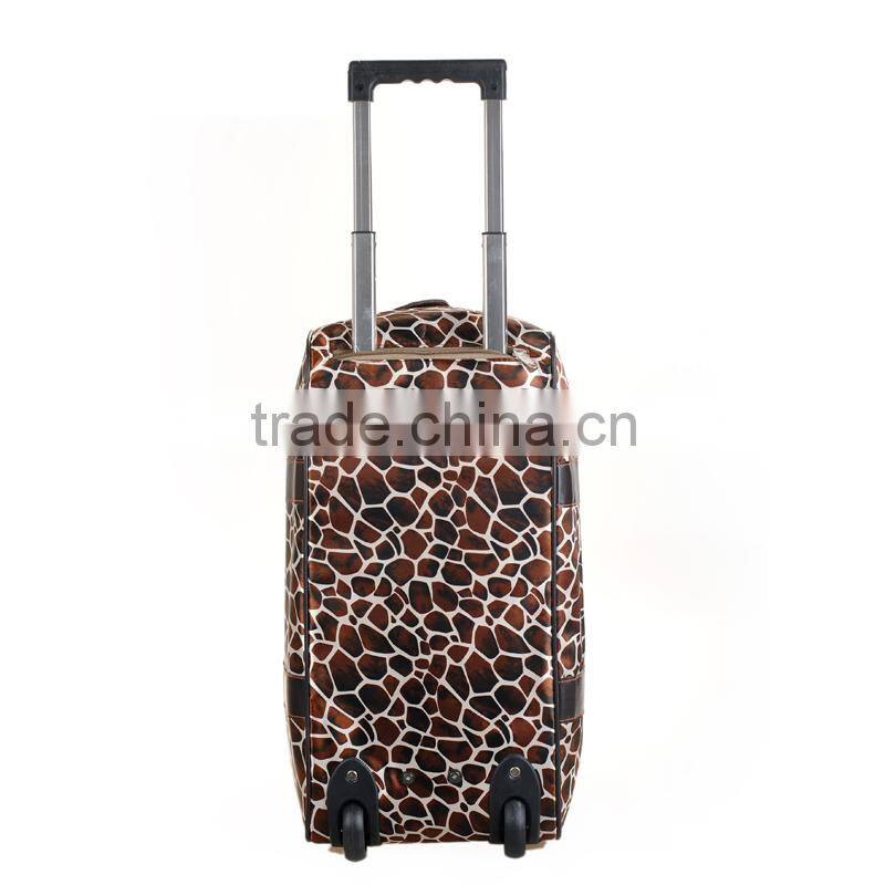 2015 Durable Travel trolley Luggage bag Leaves King Trolley Travel Bag for Sale